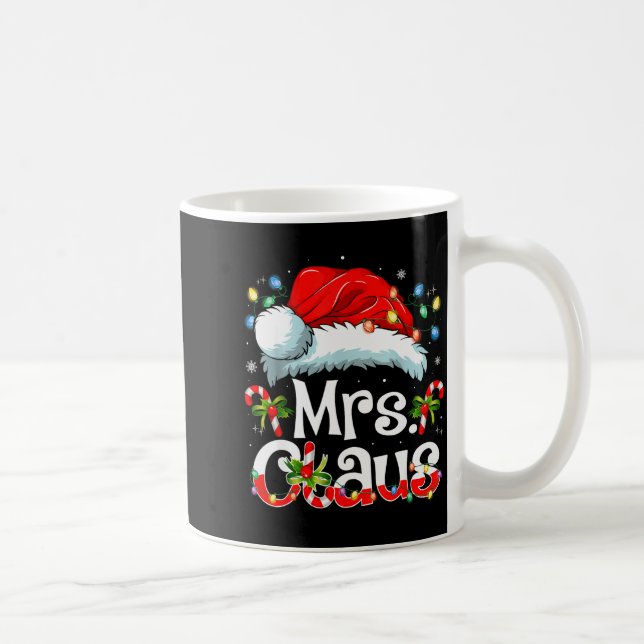 Mr And Mrs Claus Couples Matching Christmas Pajama Coffee Mug (Right)