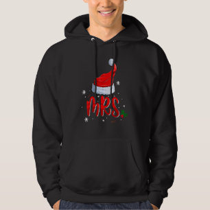 Mr and Mrs Claus Couples Matching Christmas Pajama Hoodie