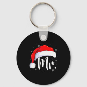 Mr And Mrs Claus Couples Matching Christmas Pajama Key Ring