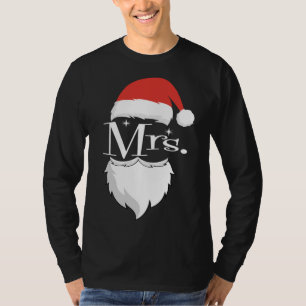 Mr and Mrs Claus Couples Matching Christmas Pajama T-Shirt