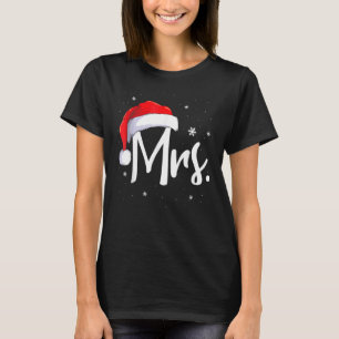 Mr And Mrs Claus Couples Matching Christmas Pajama T-Shirt