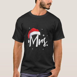 Mr and Mrs Claus Couples Matching Christmas Pajama T-Shirt