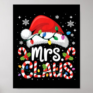 Mr And Mrs Claus Couples Matching Christmas  Poster