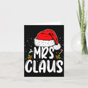 Mr And Mrs Claus Couples Matching Christmas Santa  Card