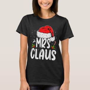 Mr And Mrs Claus Couples Matching Christmas Santa T-Shirt