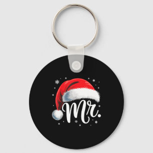 Mr And Mrs Claus Couples Matching  Key Ring