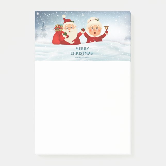 Mr. and Mrs. Claus Post-it Notes (Front)