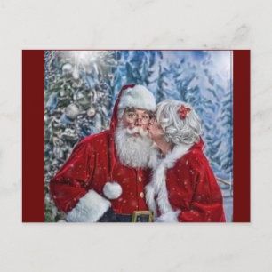 Mr and Mrs claus Postcard
