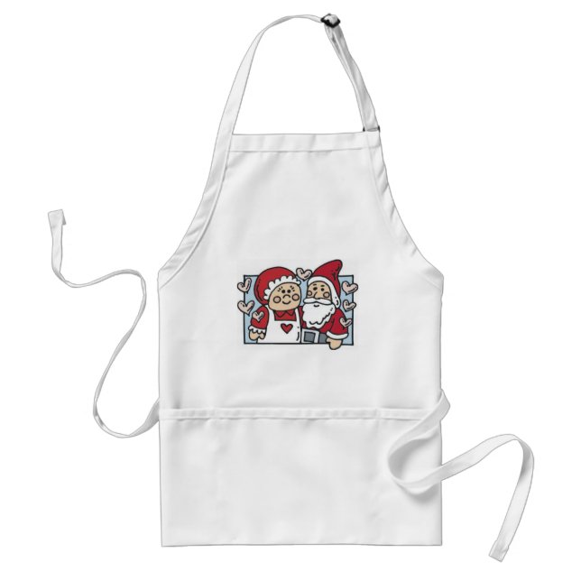 Mr. and Mrs. Claus Standard Apron (Front)