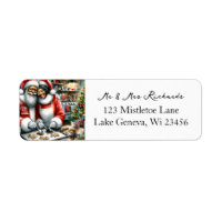 Mr and Mrs Clause Cute Christmas 