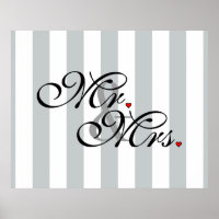Mr. and Mrs. Click to Customise Colour Stripes