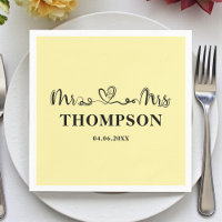 Mr and Mrs Elegant Simple | Pale Yellow