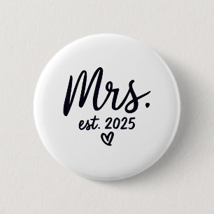 Mr. And Mrs. Engagement Tees Uni-adults Mr And Mrs 6 Cm Round Badge