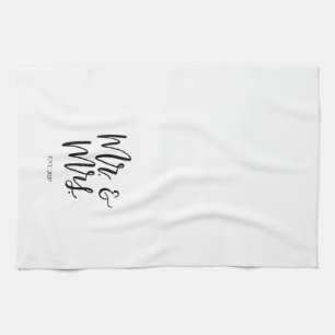 Mr. and Mrs. est. 2020 Tea Towel