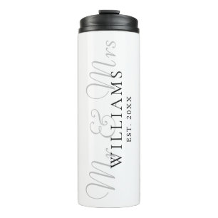 Mr And Mrs Established Wedding Thermal Tumbler