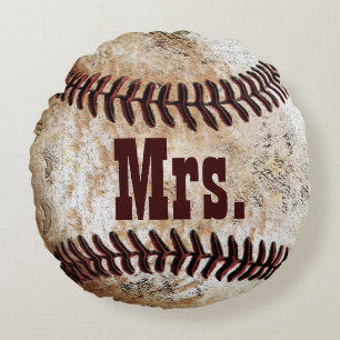Mr and Mrs Gifts, Baseball Wedding Gifts Pillow