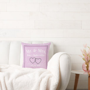 Mr and Mrs Keepsake Cushion