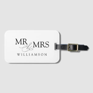 Mr and Mrs Luggage Tag