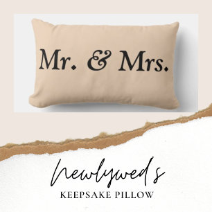 Mr. and Mrs. Lumbar Pillow