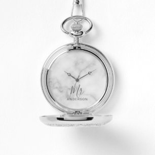 Mr and Mrs   Modern Script Wedding Watch
