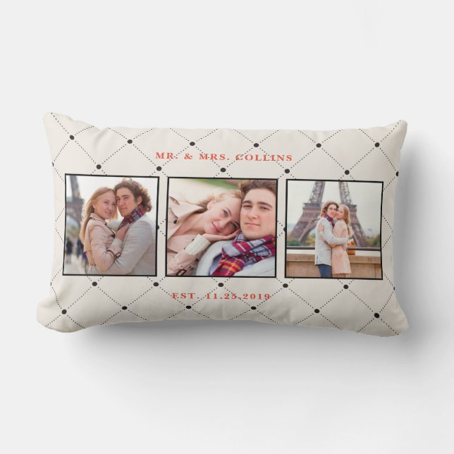 Mr. and Mrs. Multi Photo Pillow (Front)
