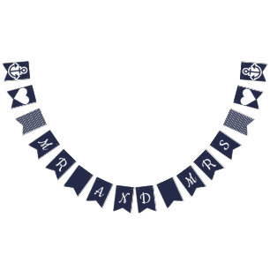 Mr and Mrs Nautical Bunting