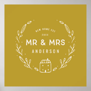 Mr and Mrs new home Poster