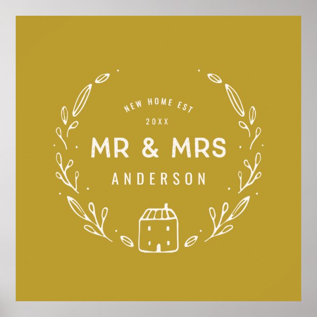 Mr and Mrs new home Poster (Front)