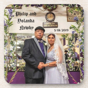 Mr. and Mrs. Philip R Newby   Beverage Coaster
