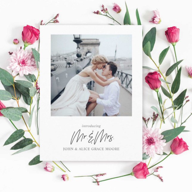 Mr and Mrs Photo Elopement Postcard (Creator Uploaded)