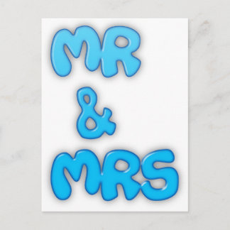 Mr And Mrs Postcard