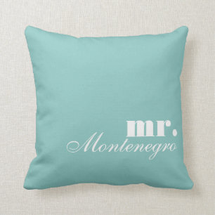 Mr. and Mrs. Reversible Throw Pillows Personalised