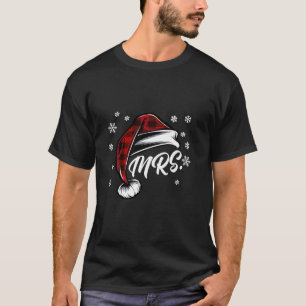 Mr and Mrs Santa Claus Christmas Couples Matching T-Shirt