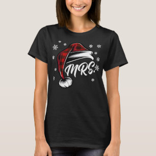 Mr and Mrs Santa Claus Christmas Couples Matching T-Shirt