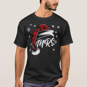 Mr and Mrs Santa Claus Christmas Couples Matching T-Shirt