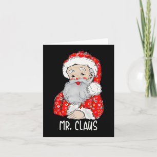 Mr and Mrs Santa Claus Couples Matching Christmas  Card