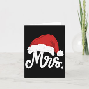 Mr And Mrs Santa Claus Couples Matching Christmas  Card