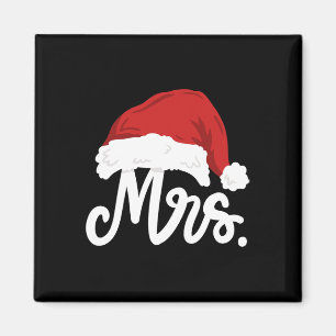 Mr And Mrs Santa Claus Couples Matching Christmas  Magnet