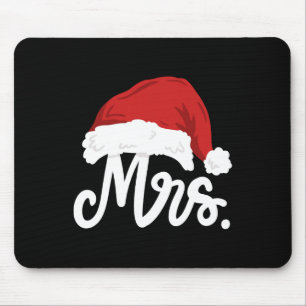 Mr And Mrs Santa Claus Couples Matching Christmas  Mouse Pad