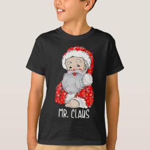 Mr and Mrs Santa Claus Couples Matching Christmas  T-Shirt
