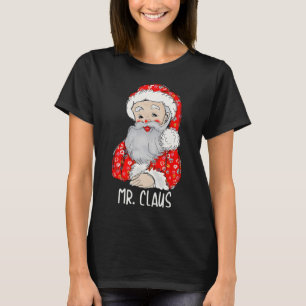 Mr and Mrs Santa Claus Couples Matching Christmas T-Shirt