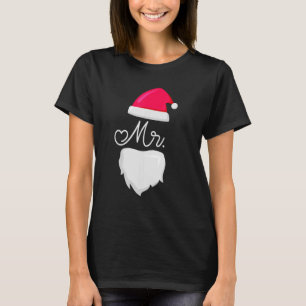Mr And Mrs Santa Claus Pyjamas Couples Matching Ch T-Shirt