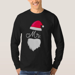 Mr And Mrs Santa Claus Pyjamas Couples Matching Ch T-Shirt