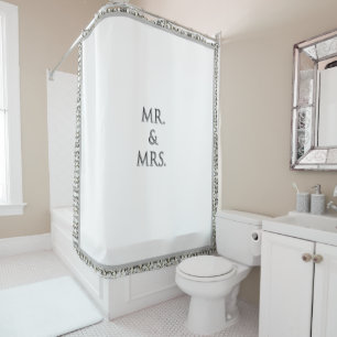 Mr. and Mrs. Shower Curtain