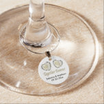 Mr and Mrs Together Forever in Silver & Gold Wine Charm<br><div class="desc">Wine Charm. Makes a great gift for a couple's wedding or an anniversary party. ⭐This Product is 100% Customisable. Graphics and text can be deleted, moved, resized, changed around, rotated, etc... 99% of my designs in my store are done in layers. This makes it easy for you to resize and...</div>