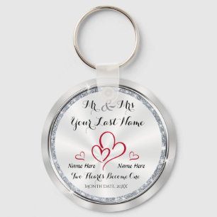 Mr and Mrs Unique Wedding Favors for Guests Key Ring