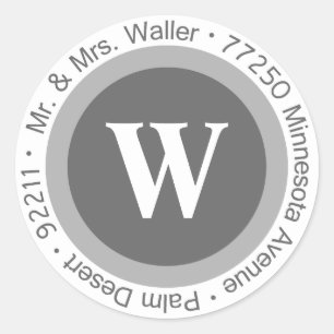 Mr. And Mrs. Waller Custom Address Label