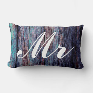 Mr and Mrs Wedding Bedding Lumbar Cushion