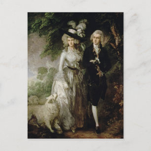 Mr and Mrs William Hallett , c.1785 Postcard
