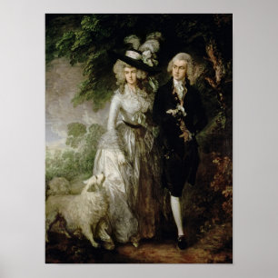 Mr and Mrs William Hallett , c.1785 Poster